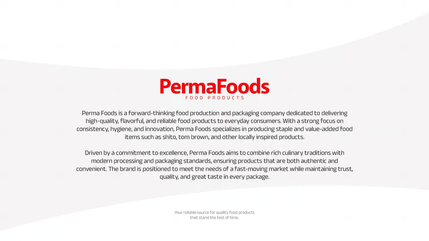 PermaFoods brand identity artboard — 1