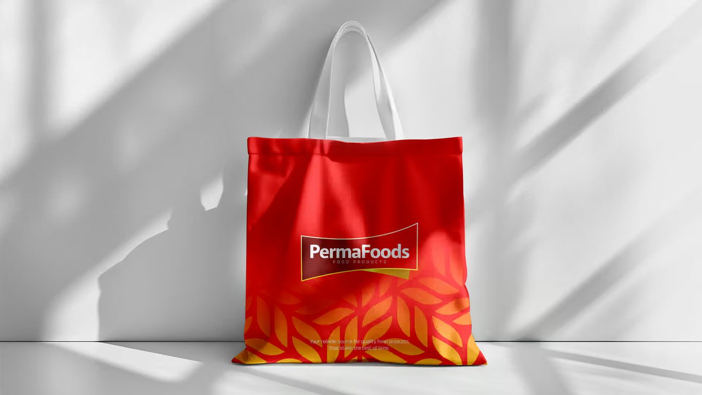 PermaFoods brand identity artboard — 10
