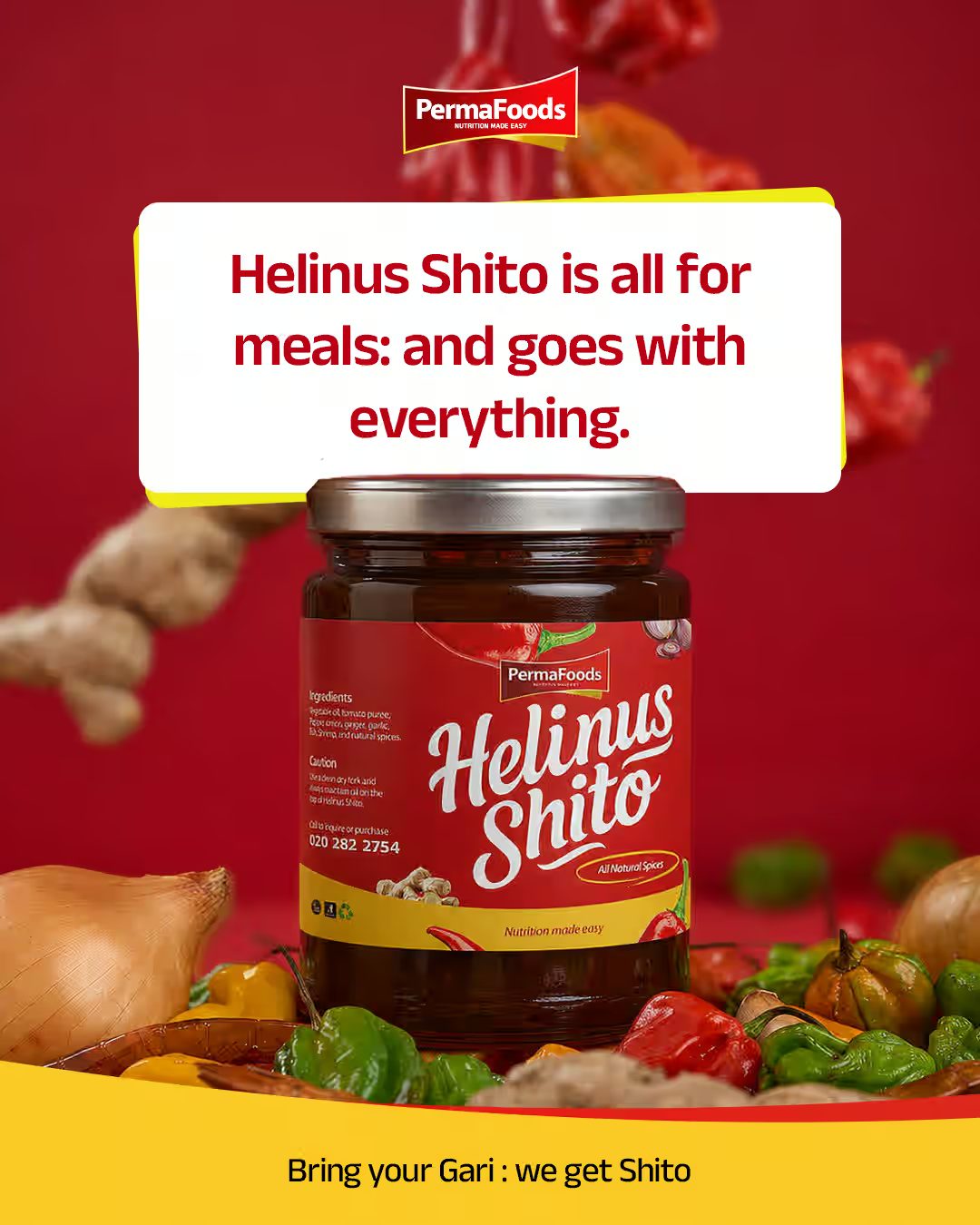 PermaFoods social media post design — 3