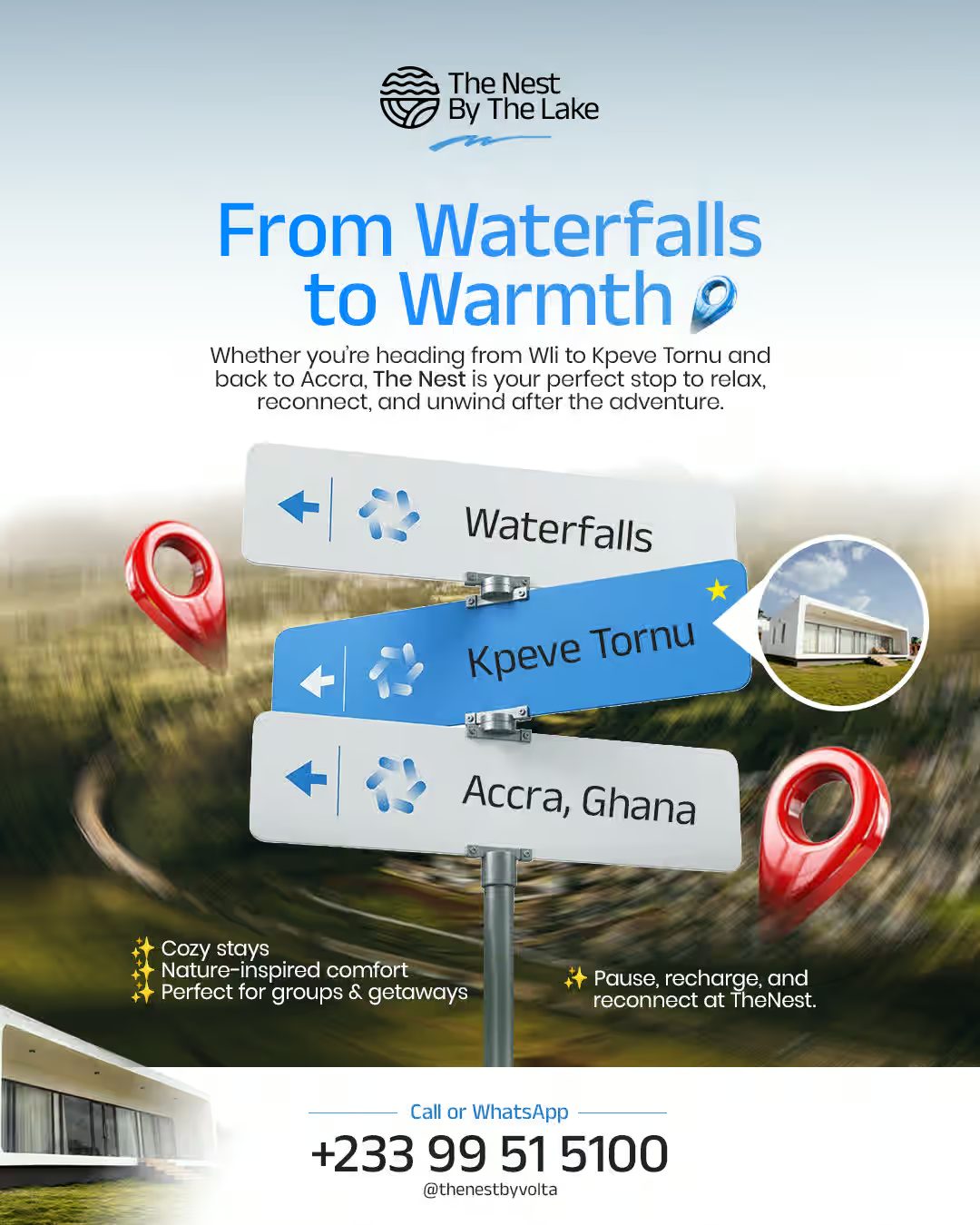 Nest By The Lake social media post design — 8